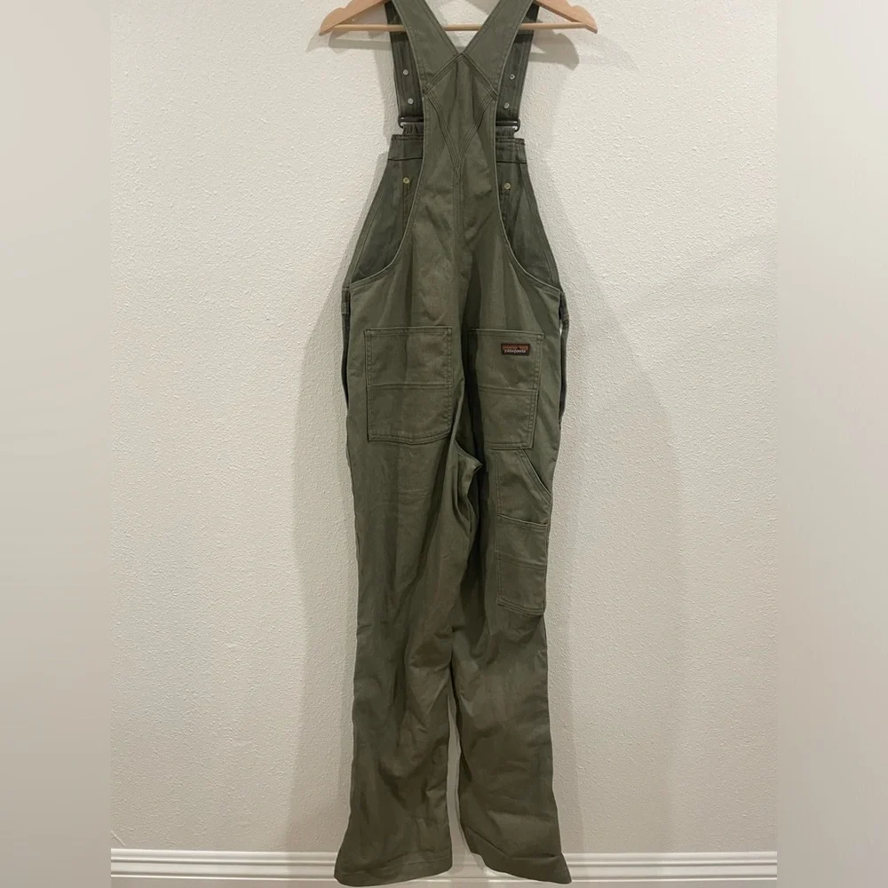 Patagonia Women's Point Reyes Canvas Overalls Basin Green Size Small - Picture 10 of 15